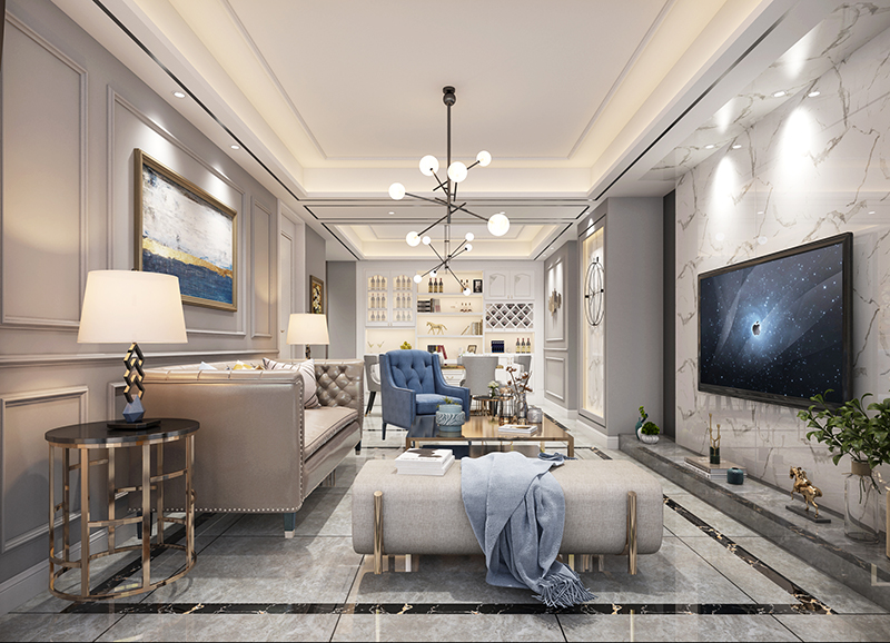 南京106㎡婚房歐式風格裝修，盡顯優(yōu)雅浪漫！