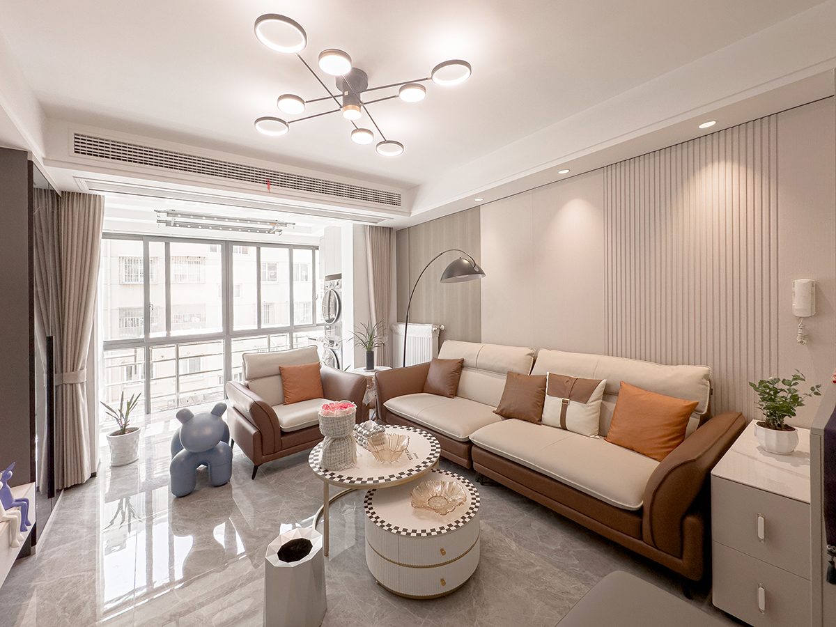 米色溫柔鄉(xiāng)，現(xiàn)代客廳的精致生活藝術(shù)