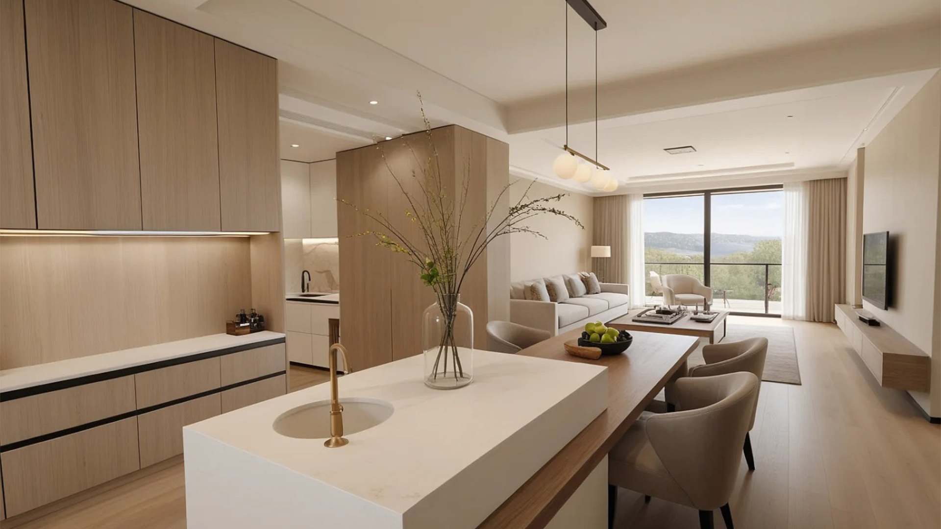 原木風(fēng)自然紋理柔和色調(diào)，溫馨生活氣息彌漫空間